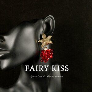 Charming & Whimsical Grape Cluster Statement Earrings